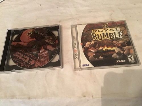 Two Sega Dreamcast Wrestling Games ECW (Royal Rumble Has Scratches - Untested -