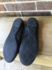 Tory Burch Leather Ballet Flats Women’s Size 7.5 Silver Medallion Black Slip Ons — photo 9