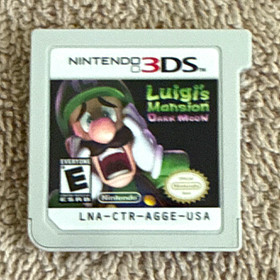 Red Smash Bros Nintendo 3DS XL Bundle w/ Loose Luigi's Mansion Dark Moon