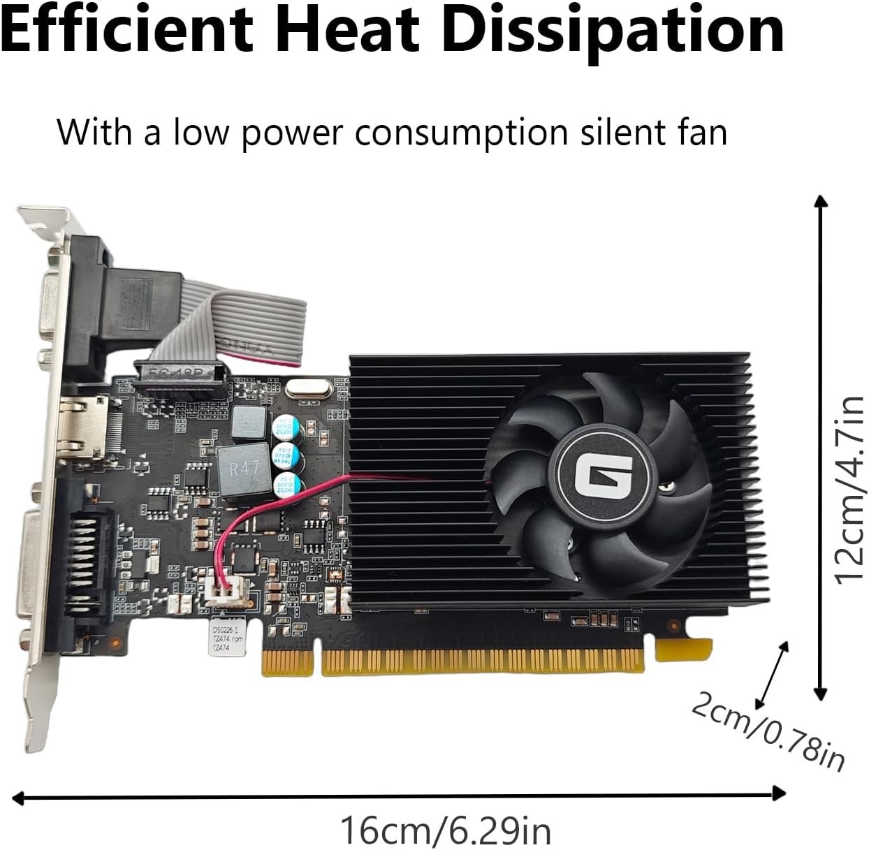 Nvidia GeForce GT 740 4GB Low Profile GPU - HDMI/DVI/VGA for Entry