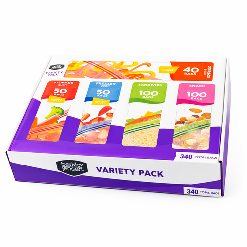Berkley Jensen Food Storage Bags Variety Pack – New Sealed – Bulk Value - Picture 11 of 14