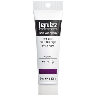 Professional Heavy Body Acrylic Paint 2 oz Tube Prism Violet Color for Art