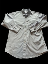 Brooks Brothers Regent Men s Size 16-32 Blue/Beige Long Sleeve Button Collar