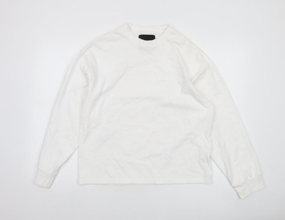 Unbekannt LDN Damen Weiß XS Pullover Sweatshirt Strass Logo