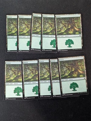 10x Basic Land Lots NM/LP Same Art MTG