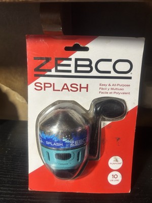NEW Zebco Splash, Turquoise. All Purpose 10lb Line Spin Cast Reel Fishing Gear