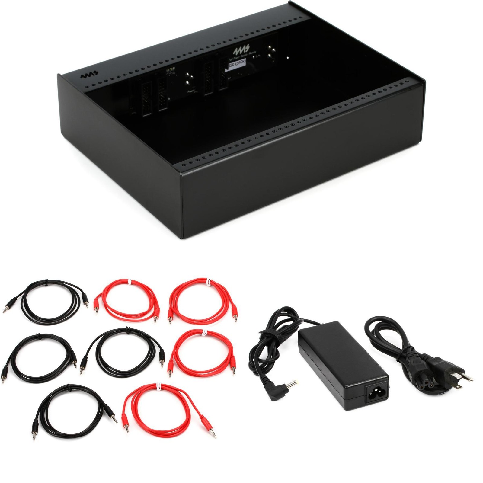 Чехол 4ms Pod40X Eurorack с адаптером переменного тока и соединительными кабелями