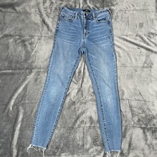 True Religion Halle High Rise Super Skinny Jeans Womens Size 27 Blue Denim Pants