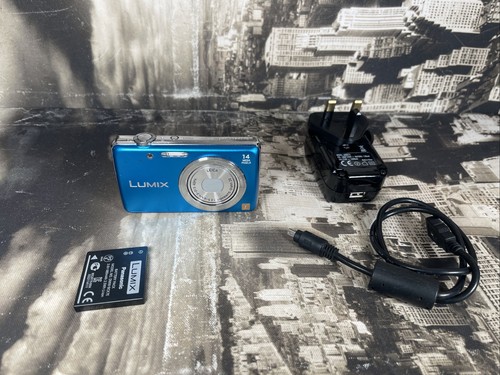Panasonic Digital Camera Lumix DMC-FS40 14.1MP Blue Working
