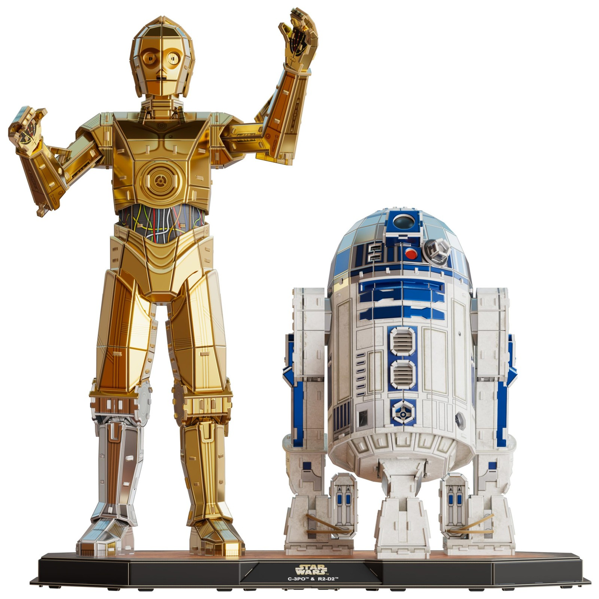 Star Wars 3D Model Kit C-3PO R2-D2 Building Toys, 416 Pieces