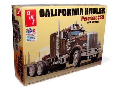 AMT 1/25 Peterbilt 359 California Hauler Sleeper Equipment Plastikmodell AMT1327