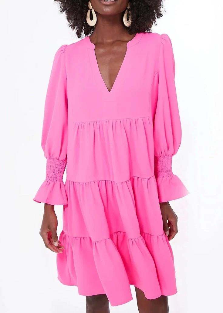 Pomander Place Tuckernuck Vestito Kenzo Donna Rosa Elettrico Crepe Tg XS Barbie