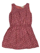 Girls Size 6 TUCKER + TATE Soft Rayon Floral Sleeveless Dress Pink