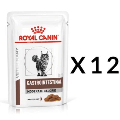 12x85 g ROYAL CANIN Gastrointestinal Moderate Calorie in Soße adulte Katzen