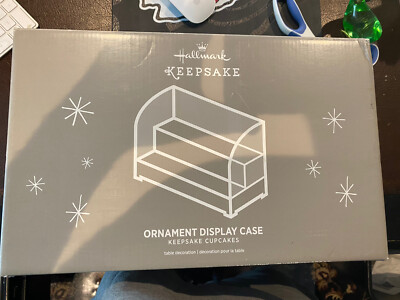 HALLMARK KEEPSAKE CUPCAKE ORNAMENT DISPLAY ACRYLIC SHELF CASE 2015(643 ...