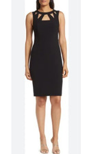 NWT Eliza J Triangle Cutout Sleeveless Shift Dress (SIze 8)