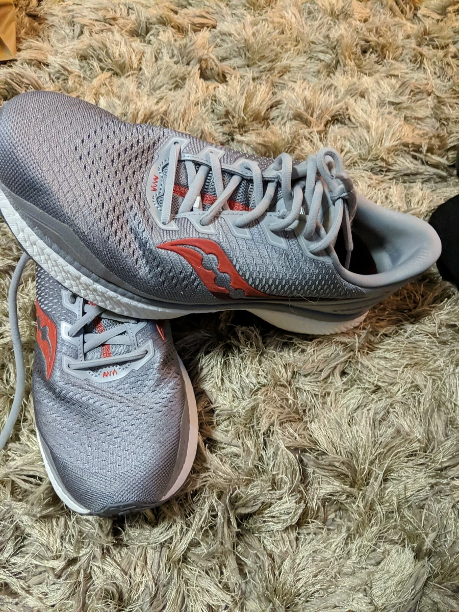 New Men s Saucony Triumph 18 Running Shoes Alloy Red New in Box 12