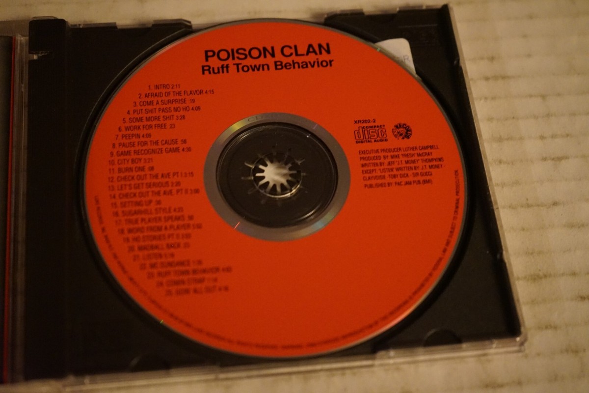 Poison Clan Ruff Town Behavior 1993 CD OG Thug Rap Hip Hop Out Of