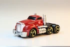Vintage 2001 Hot Wheels Red Semi Truck Trailer Old Mack DieCast Toy Mattel M3976