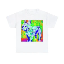 Frenchie French Bulldog T Shirt Art Tee Unisex Adult Colorful Abstact Fun Pet