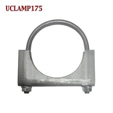 2 Pack 1 34 Exhaust Muffler Clamp U-bolt Saddle Style For 1.75 Pipe