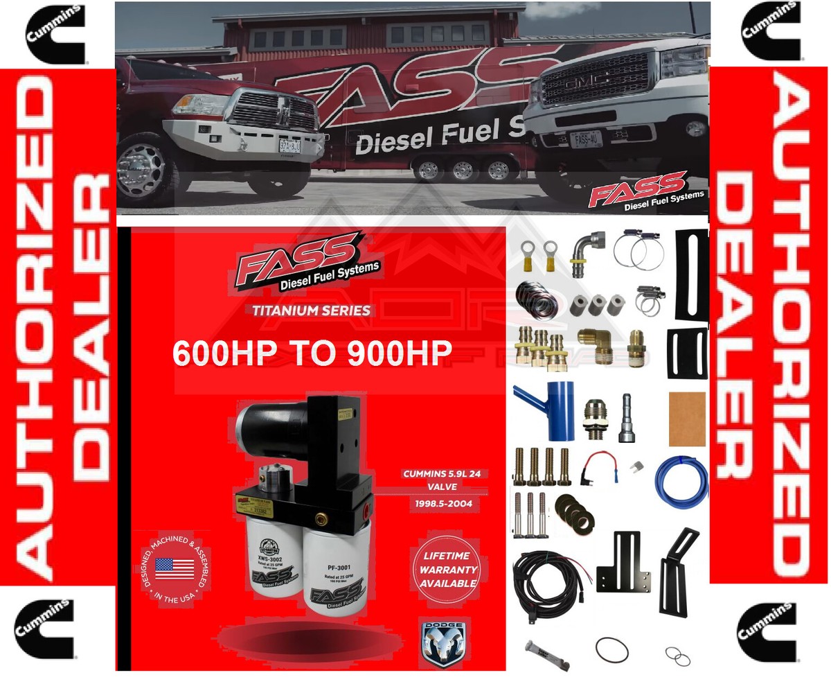 FASS FUEL PUMP SYSTEM FITS 98.5-04 DODGE CUMMINS DIESEL 5.9L