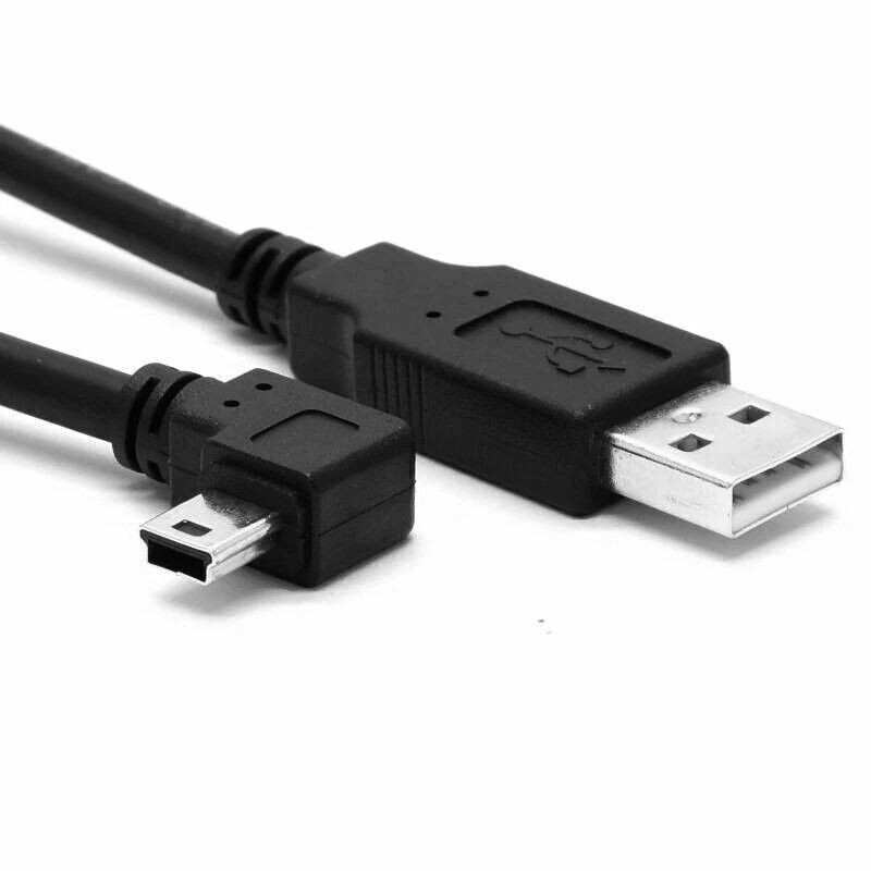 CY USB 2.0 Male to Right Angled Mini USB TypeB 5pin Male Data Cable 1.8m - Image 3 of 4