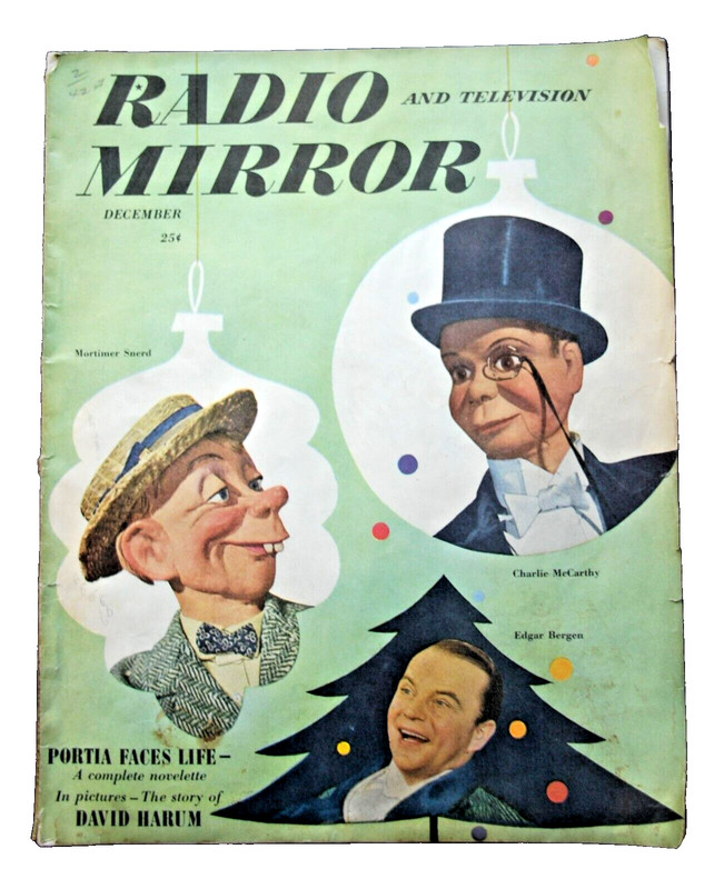 Radio and Television Mirror Magazine December 1948 Charlie McCarthy Edgar Bergen
