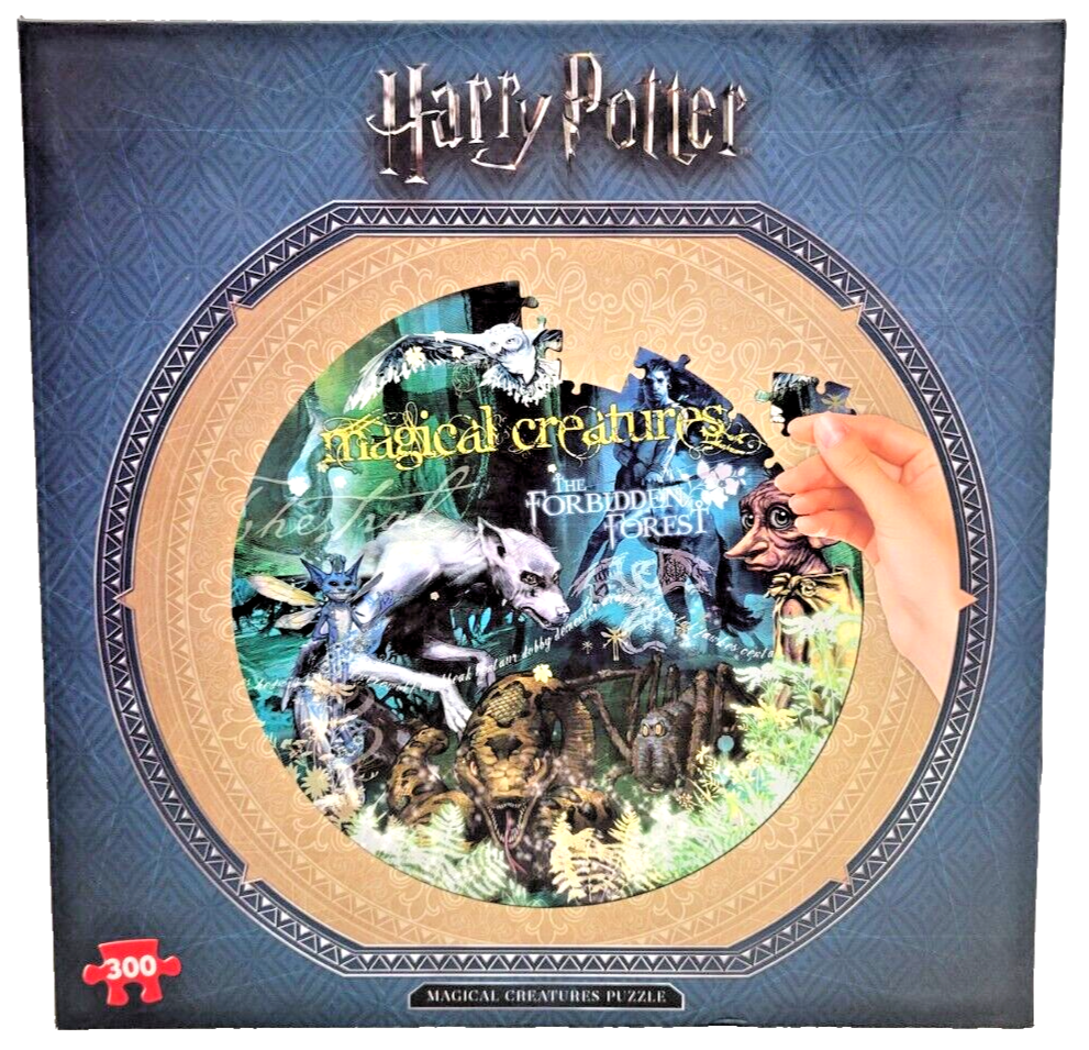 Harry Potter Magical Creatures 300-Piece Jigsaw Puzzle 20-Inch Round