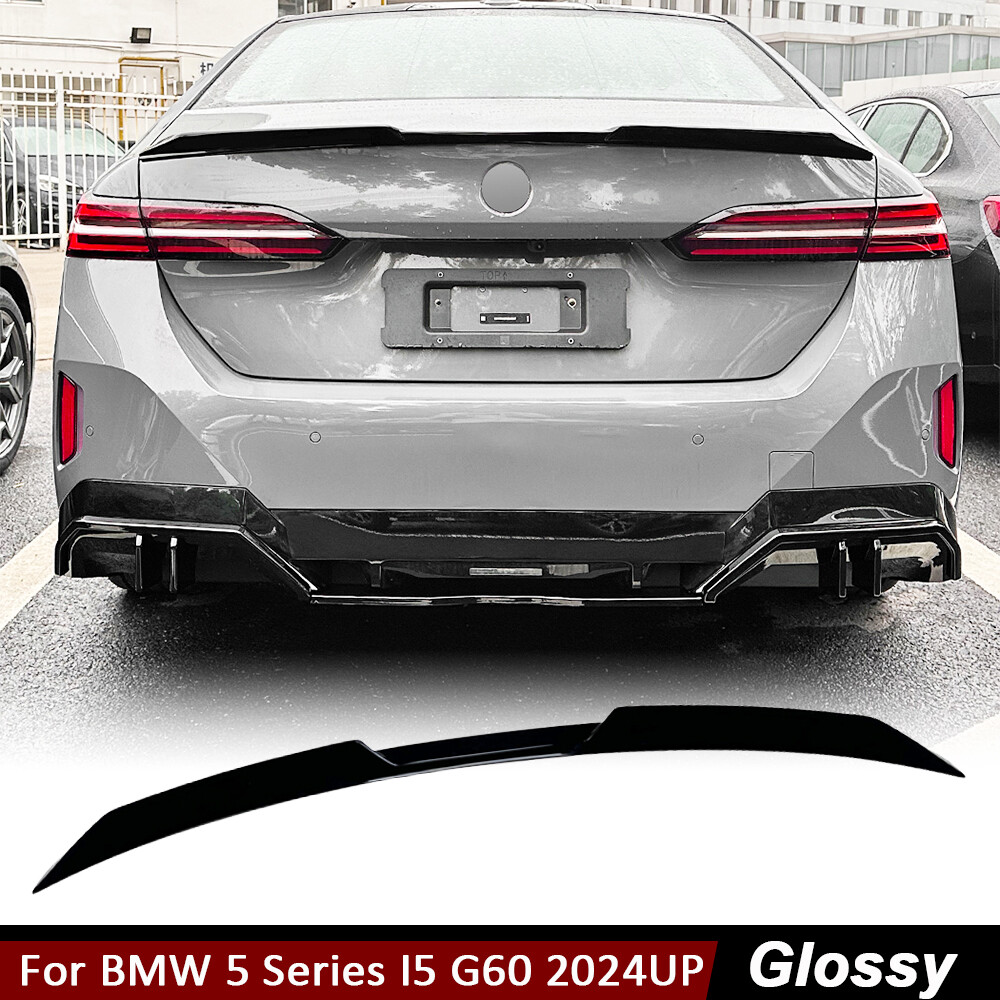 For BMW G60 G61 530i 540i i5 2024-2025 Gloss Black Rear Trunk Spoiler Boot Wing