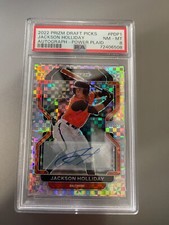 2022 jackson holliday prizm draft picks auto power plaid 17/17
