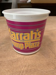 RARE Harrah's Trump Plaza Casino Slot Machine Coin Cup Bucket