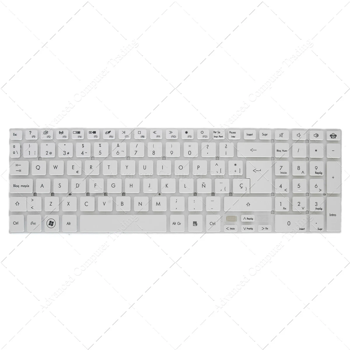 Teclado Español portátil Packard Bell Easynote LK11BZ MP-10K36E0-698 Blanco