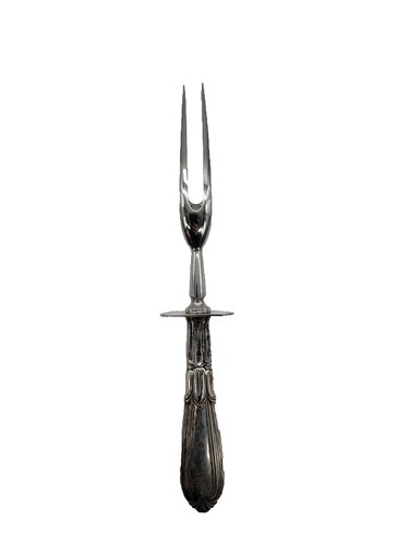 Antique French Sterling silver oyster forks 4/PS Porcelain Chinese