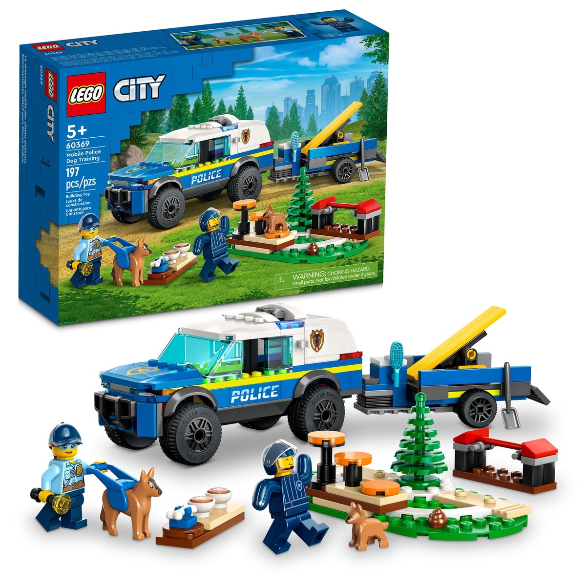 専用　C LEGO City Mobile Police Dog Training Set with Toy Car 60369