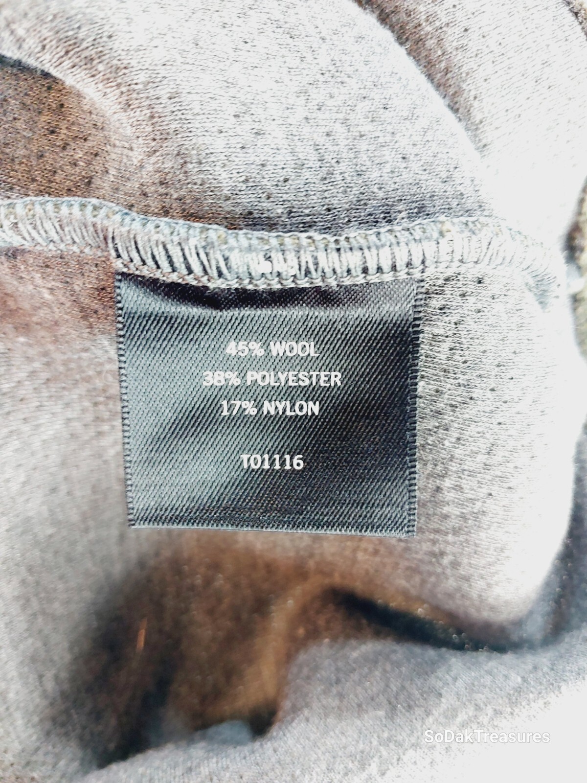 Triple Aught Design Men's Green Wool Crew Neck Sweater Pullover