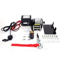 2500lbs 12v Electric Recovery Winch Truck Suv Wireless Remote Control Black 2500lbs 12v Electric Recovery Winch Truck Suv Wireless Remote Control Black