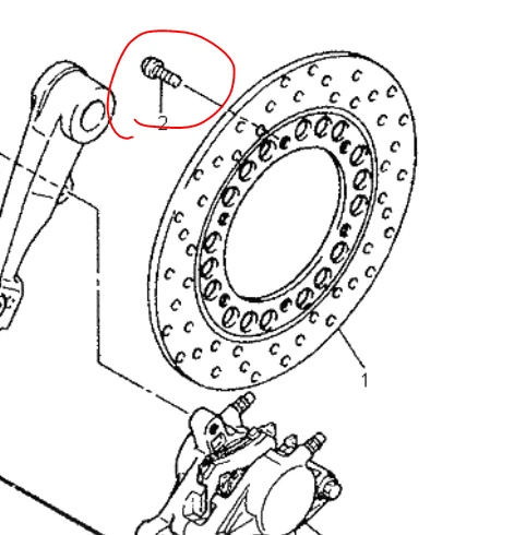 Juego completo de pernos de disco de titanio Yamaha YZF750 93-98 pernos de rotor Ti YZF 750R RF Foto 3 de 4