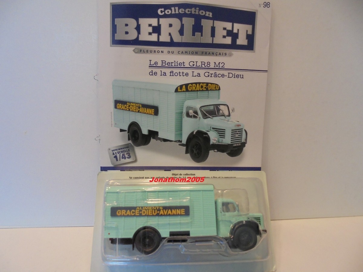 Miniature Berliet GLR 8 M2 Grâce-Dieu échelle 1:43 - Marque IXO/Hachette - Modèle Collection Occasion