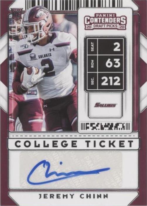 2020 Panini Contenders Draft Picks Jeremy Chinn #262 - 1 of 2
