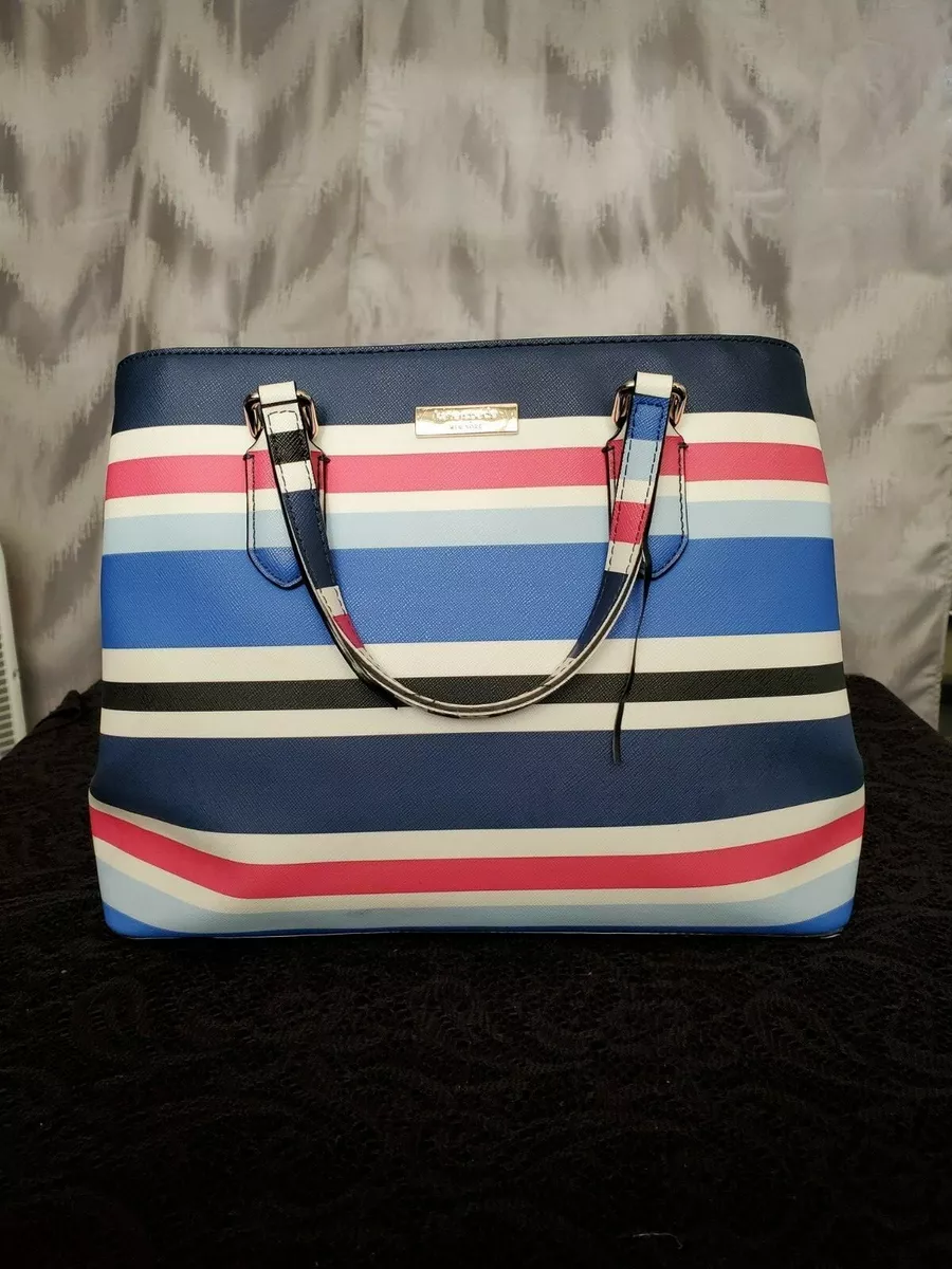 Kate Spade New York Knott Striped Woven Fabric Flap Crossbody | Zappos.com