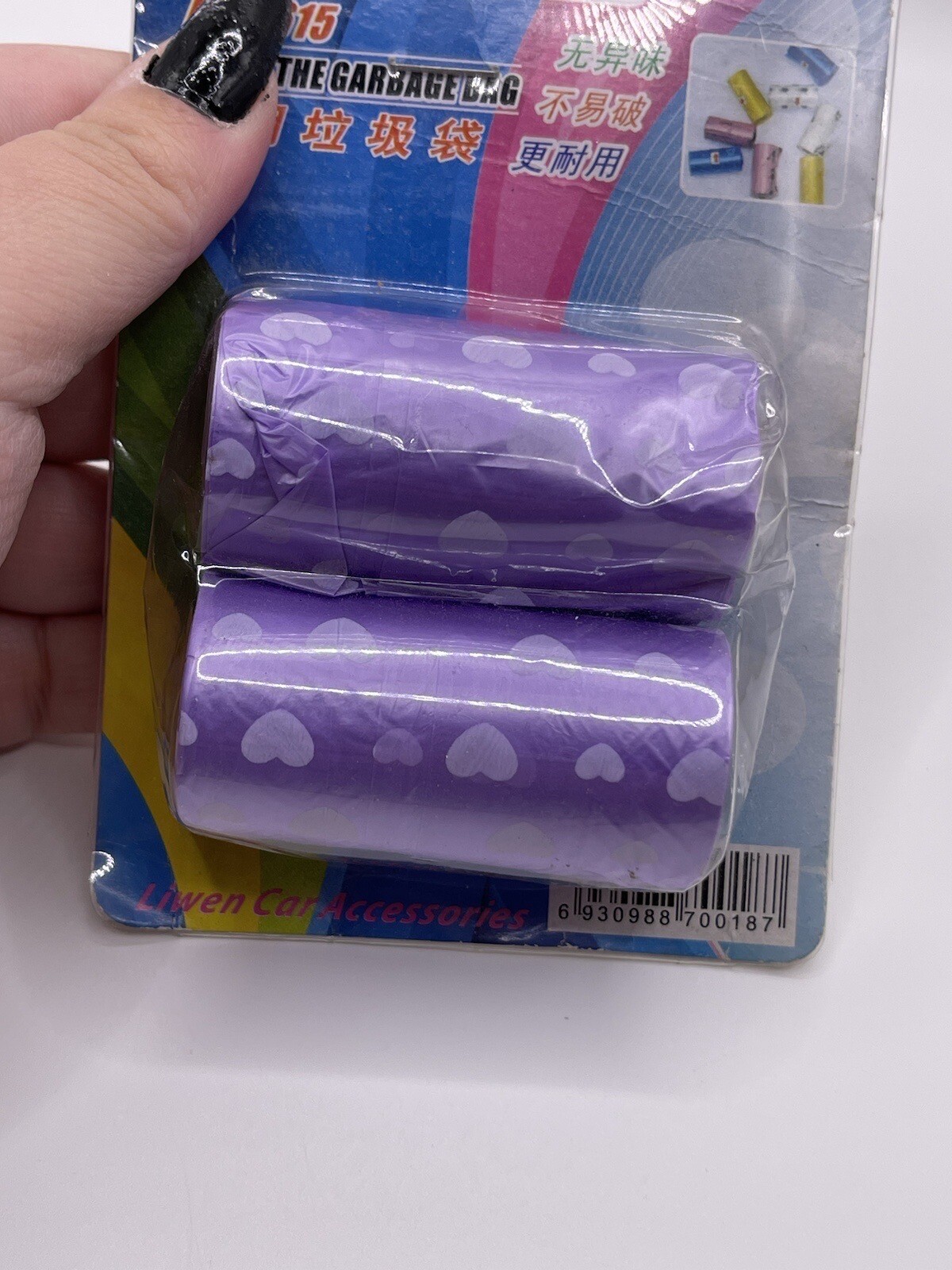 Cute Purple Heart Mini Dog Poop Bags *** eBay