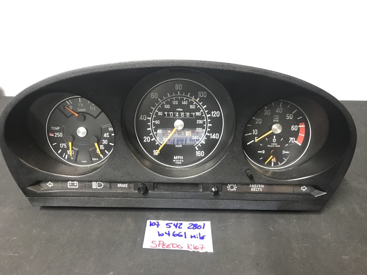 Mercedes-Benz W107 R107 450SLC speedometer gauge cluster 107 542