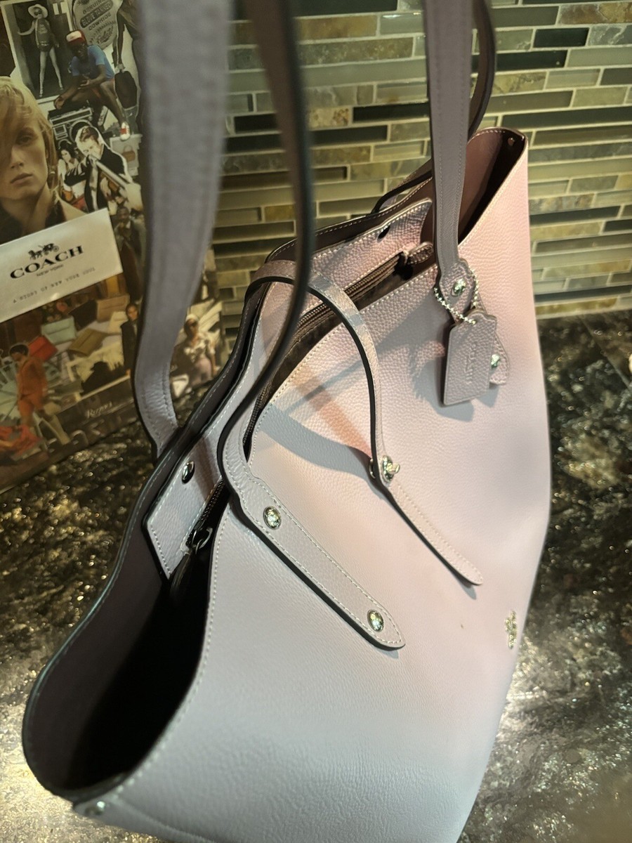 Coach 58849 MARKET TOTE Leather Large Lilac | eBay