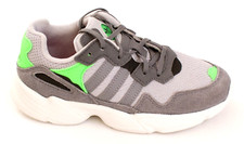 Adidas Yung 96 C Gray  Green Athletic Sneakers Shoes Little Kids Size 2