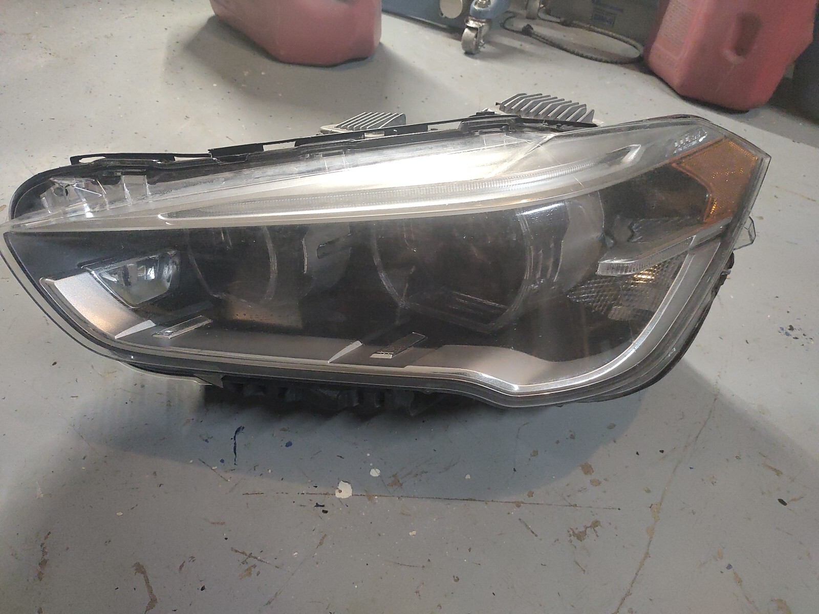 2016 2017 BMW X1 Left LH Drivers Side LED Headlight Xenon OEM 16  