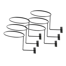 6 Pcs Helmet Holder Wall Motorcycle Hook Mount Hanger Display Rack Metal Decor