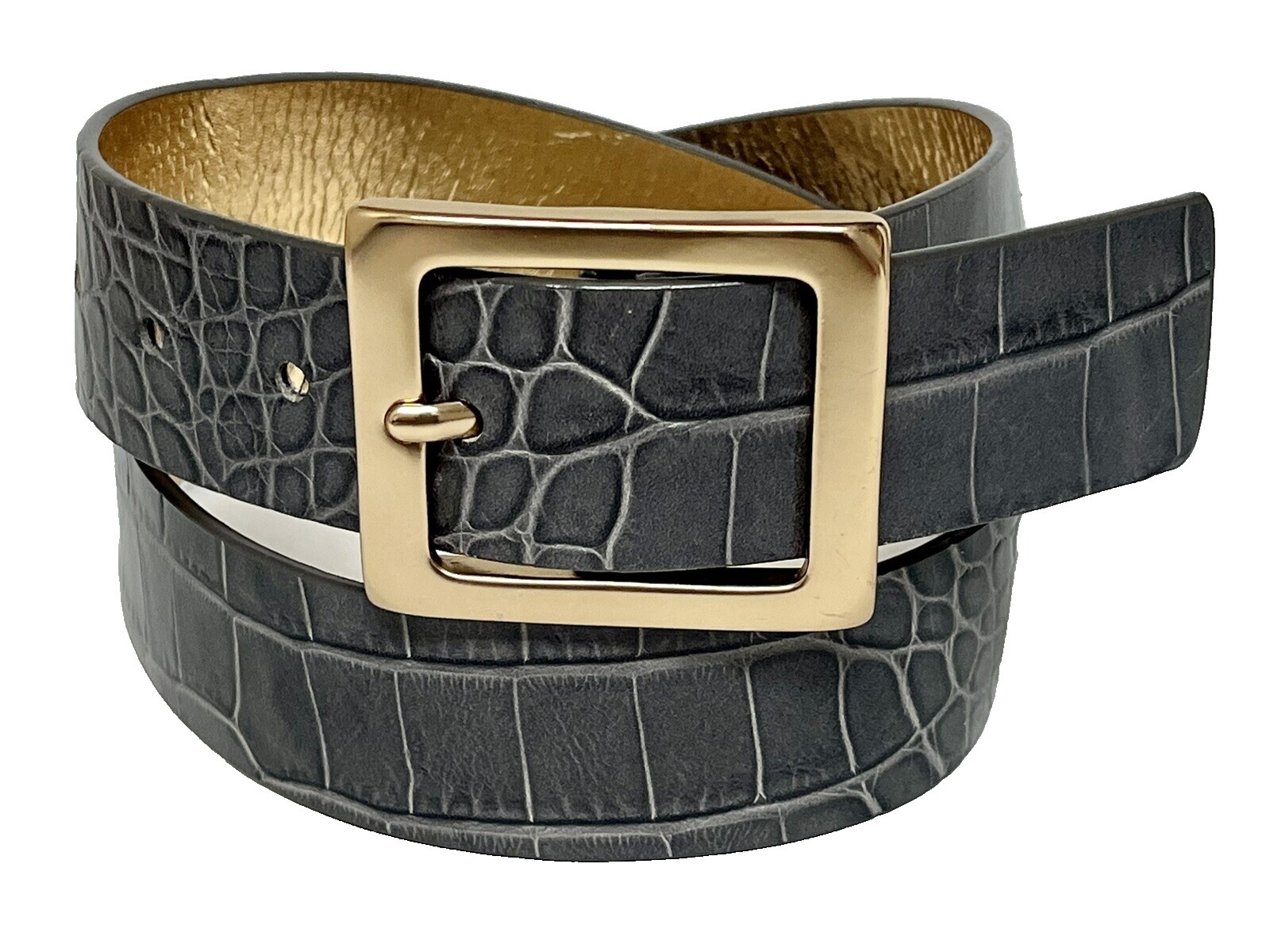 Vintage Ladies‎ Via Spiga Brand Genuine Leather Belt Green Size Medium Via Spiga Medium Belts for Women for sale | eBay main image 4