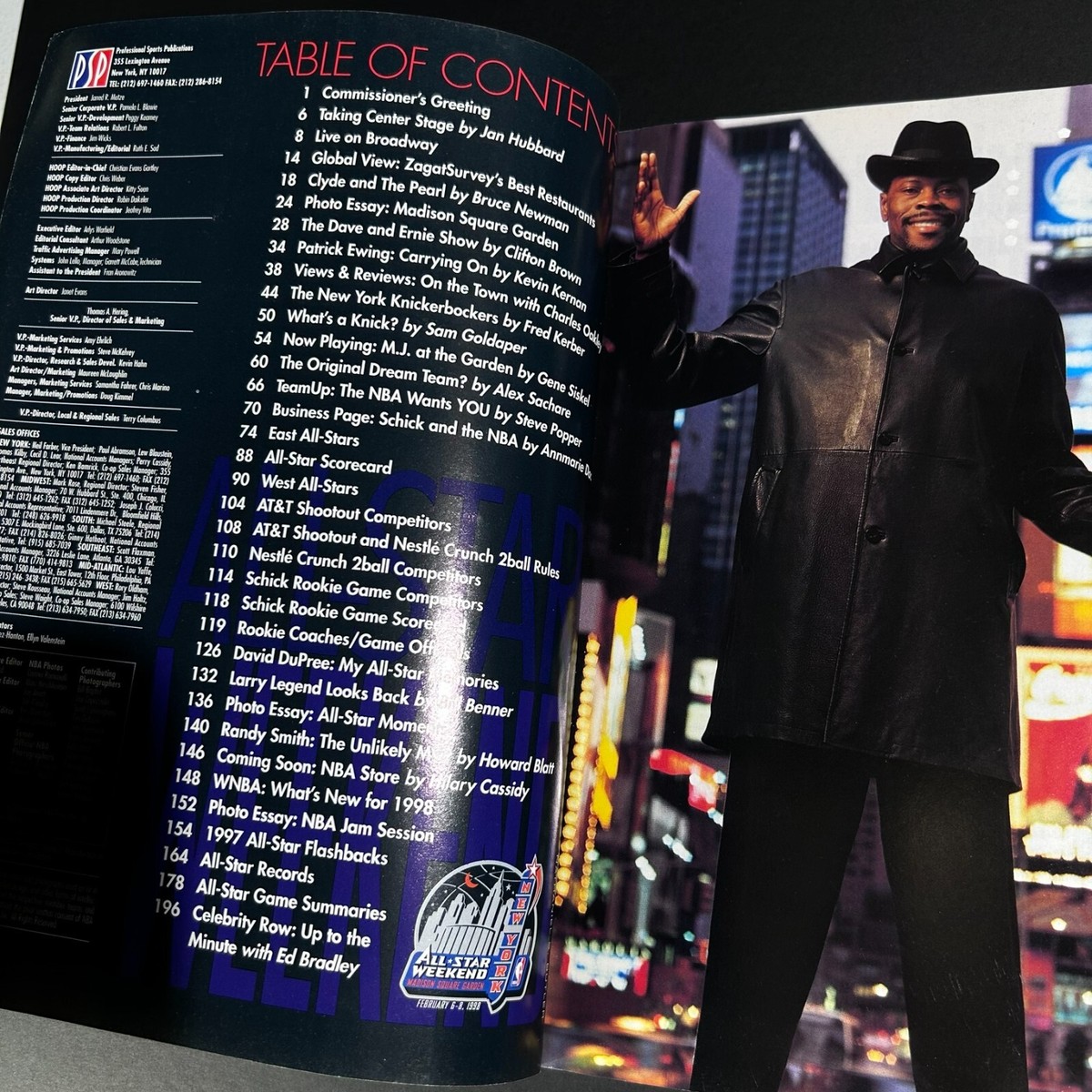 1998 NBA All-Star Program – Kobe Bryant 1st All-Star Game NYC