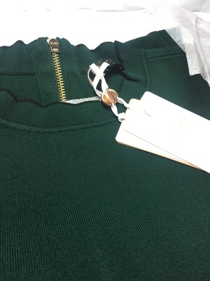 dorlean scallop trim skater dress